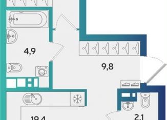 Продажа 2-комнатной квартиры, 64.9 м2, Альметьевск