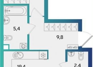 Продается 2-комнатная квартира, 65.7 м2, Альметьевск