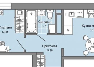 Продажа 2-комнатной квартиры, 43 м2, Ульяновская область, улица Генерала Кашубы, 4