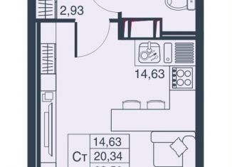 Продаю квартиру студию, 20.4 м2, Мурино, Ручьёвский проспект, 3к1