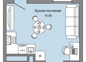 Продается квартира студия, 27 м2, Ульяновск, улица Генерала Кашубы, 4