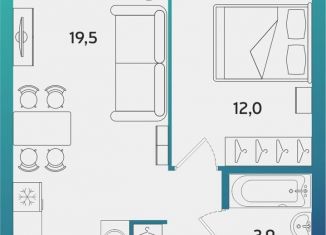 Продажа 1-комнатной квартиры, 39.7 м2, Альметьевск