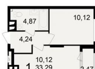 1-ком. квартира на продажу, 34.5 м2, Рязань, Железнодорожный район