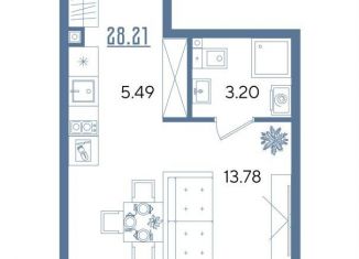 Продажа квартиры студии, 28.2 м2, Татарстан