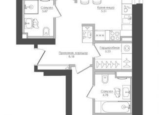 Продам 2-ком. квартиру, 65.2 м2, Москва