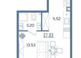 Продам квартиру студию, 27.8 м2, Татарстан