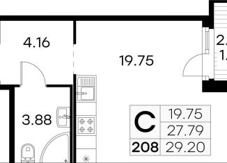 Продаю квартиру студию, 29.2 м2, Санкт-Петербург