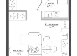 Продается квартира студия, 29 м2, Москва, САО