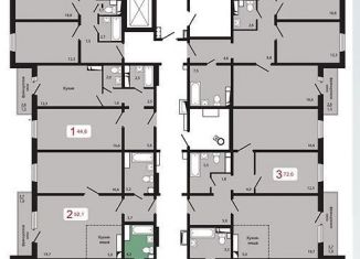 Продается 4-комнатная квартира, 83.9 м2, Красноярск, Свердловский район, жилой комплекс КБС. Берег, 1