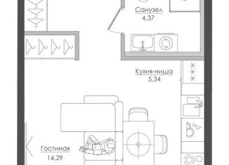 Продам квартиру студию, 29.6 м2, Москва, САО