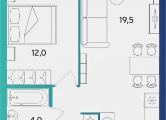 Продажа 1-ком. квартиры, 39.8 м2, Альметьевск