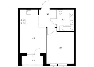 Продаю 1-ком. квартиру, 34.5 м2, Владивосток, Первомайский район