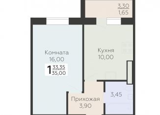 Продаю 1-ком. квартиру, 35 м2, Всеволожск