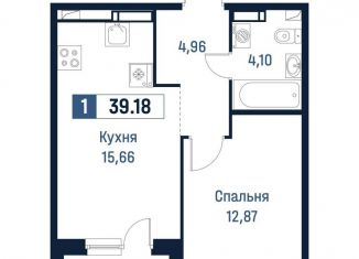 Продаю однокомнатную квартиру, 37.6 м2, Мурино