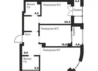 Продается двухкомнатная квартира, 78.2 м2, Челябинск, улица Труда, 157А