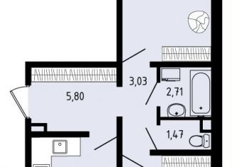 Продажа 3-ком. квартиры, 54.1 м2, село Фролы