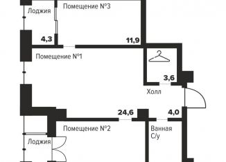 Продажа 2-комнатной квартиры, 66 м2, Челябинск, Центральный район, улица Труда, 157А