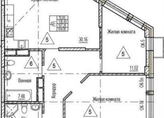 Продается трехкомнатная квартира, 107.2 м2, Воронежская область, набережная Чуева, 7