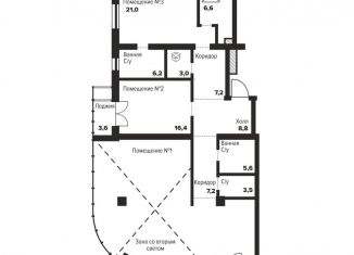 Продам 2-комнатную квартиру, 156.1 м2, Челябинск, улица Труда, 157А, Центральный район