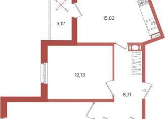 Продаю 2-комнатную квартиру, 57.5 м2, Ленинградская область