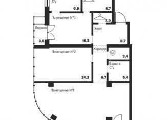 Продается 2-комнатная квартира, 127.3 м2, Челябинск, улица Труда, 157А