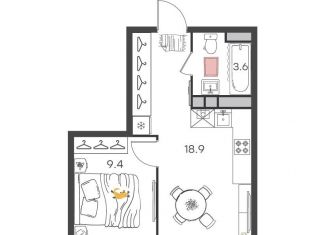 Продажа 1-комнатной квартиры, 31.9 м2, Нижегородская область