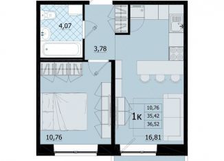 Продается 1-ком. квартира, 36.5 м2, Ленинградская область