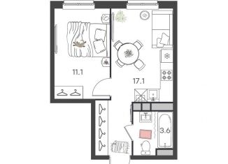 Продажа однокомнатной квартиры, 31.7 м2, Нижегородская область