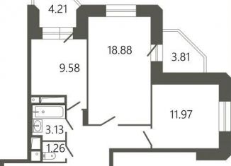 Продам 2-комнатную квартиру, 64.5 м2, Подольск, Советская улица, 18к1