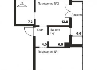 Продам 1-ком. квартиру, 52.3 м2, Челябинск, Центральный район, улица Труда, 157А