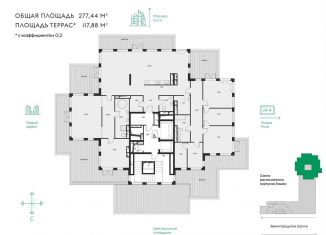 Продажа 5-комнатной квартиры, 277.3 м2, Москва, ЦАО, Звенигородское шоссе, 11