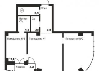 Продажа 2-ком. квартиры, 87.6 м2, Челябинск, Центральный район, улица Труда, 157А