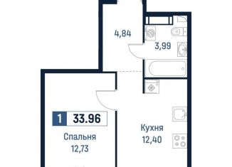 Продажа 1-ком. квартиры, 34 м2, Мурино