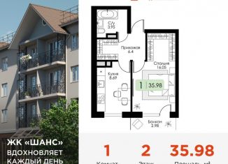 Продажа 1-ком. квартиры, 36 м2, Гагарин, улица Строителей, 127