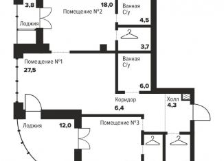 Продажа двухкомнатной квартиры, 93.5 м2, Челябинск, улица Труда, 157А