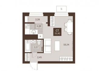 Продается квартира студия, 31.4 м2, Пензенская область