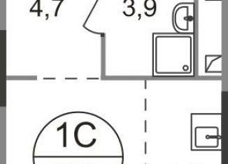 Продам квартиру студию, 22.8 м2, Московский, 9-я фаза, к2