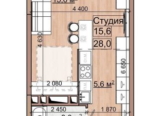 Продается квартира студия, 28 м2, Жуковский, улица Гудкова