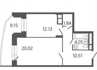 Продается 1-комнатная квартира, 53 м2, Подольск, Советская улица, 18к2