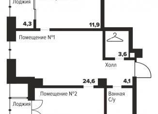 2-ком. квартира на продажу, 66.2 м2, Челябинск, улица Труда, 157А