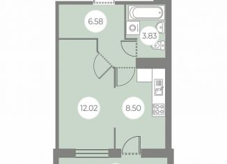 Продаю 1-ком. квартиру, 34.4 м2, Санкт-Петербург, муниципальный округ Шувалово-Озерки