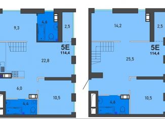 Продам пятикомнатную квартиру, 114.4 м2, Верхняя Пышма, ЖК Петровский