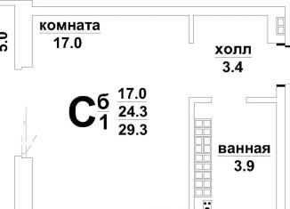 Продажа квартиры студии, 24.1 м2, Свердловская область, Красноармейская улица, 13