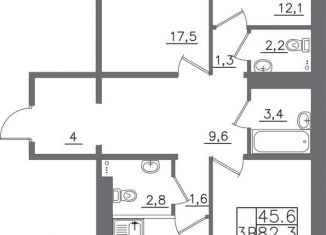 Продажа 3-комнатной квартиры, 84.4 м2, Иркутская область