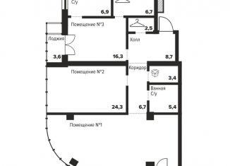 Продам 2-комнатную квартиру, 127.3 м2, Челябинск, улица Труда, 157А