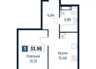 Продается 1-ком. квартира, 34 м2, Ленинградская область