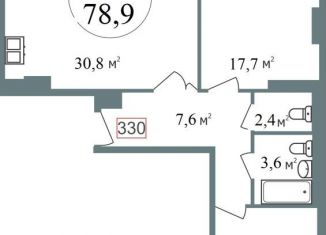 Продаю двухкомнатную квартиру, 78.9 м2, Нижний Новгород, 2-я Оранжерейная улица, 2к1