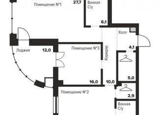 Продам 2-ком. квартиру, 96 м2, Челябинск, Центральный район, улица Труда, 157А