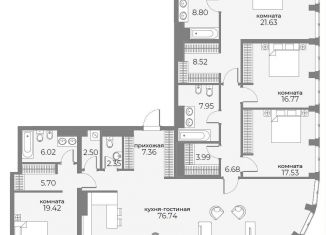 Продается 5-комнатная квартира, 216.5 м2, Москва, метро Улица 1905 года, Дружинниковская улица, 15