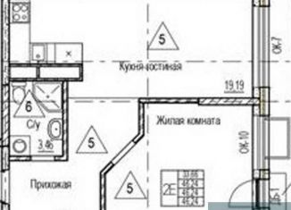 Продажа 1-ком. квартиры, 46.2 м2, Воронежская область, набережная Чуева, 7